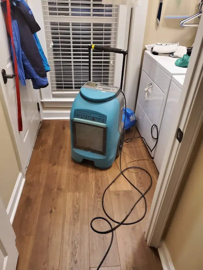 Commercial dehumidifier deployed for Flood Damage Cleanup in Gloucester Point