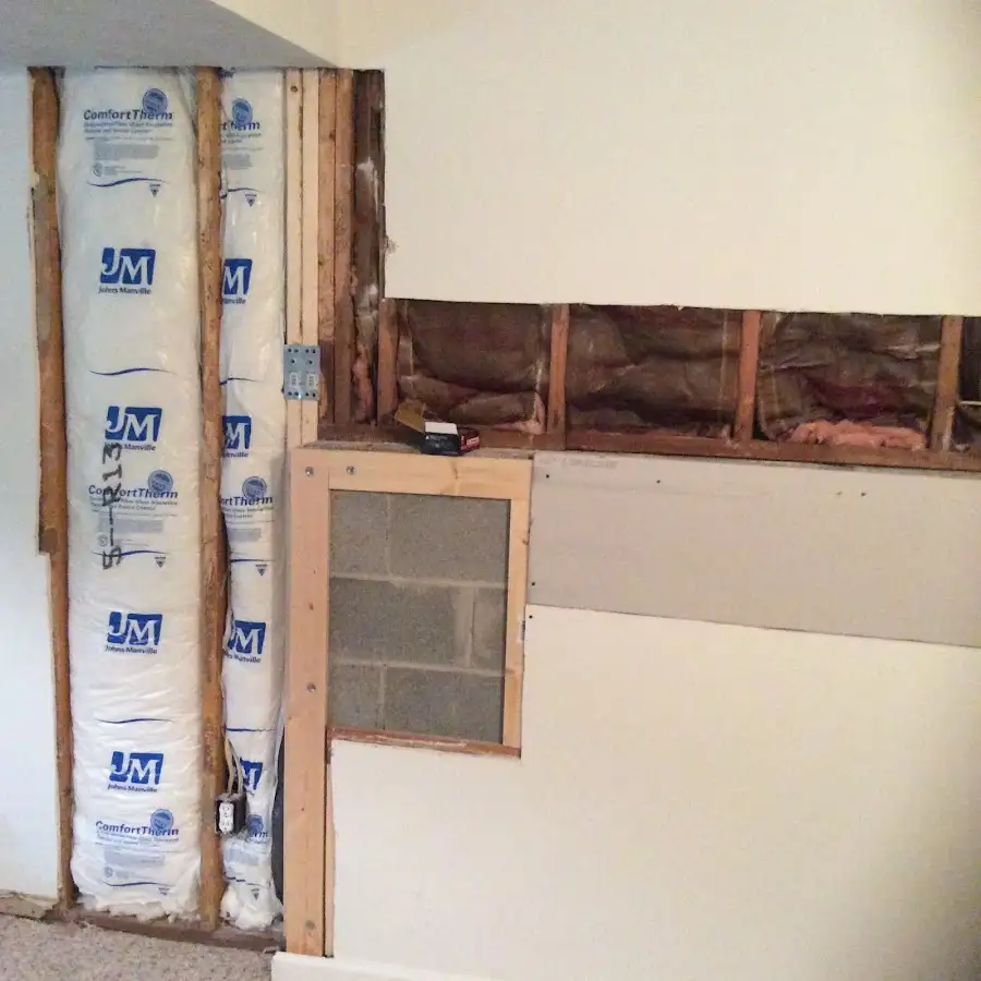 Wall insulation replacement during Structural Drying in Gloucester Point